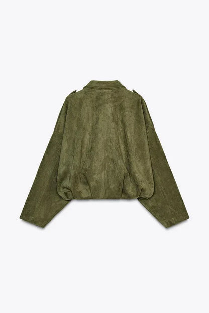 SUEDE BOMBER JACKET