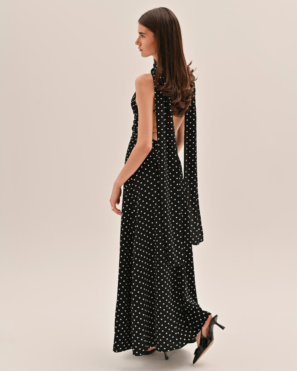 Siren Maxi Dress - Polka Dot