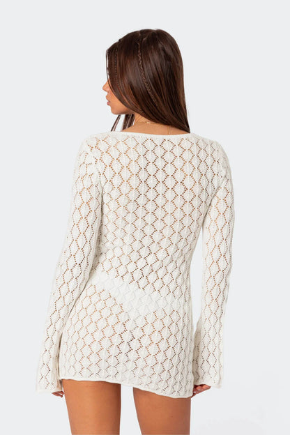 Maré Crochet Mini Dress