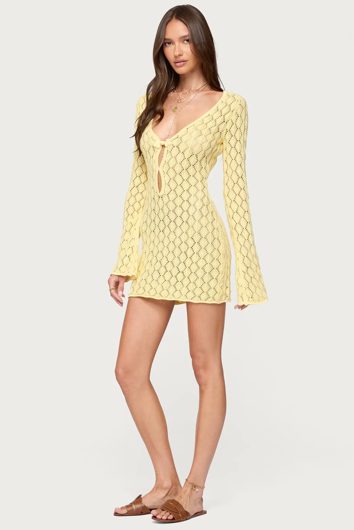 Maré Crochet Mini Dress
