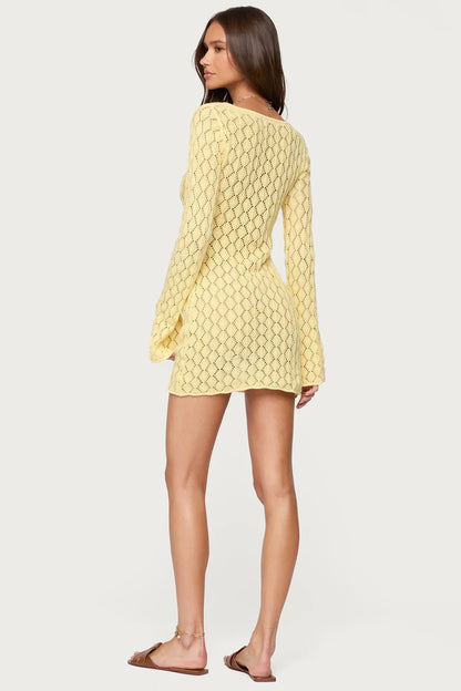 Maré Crochet Mini Dress