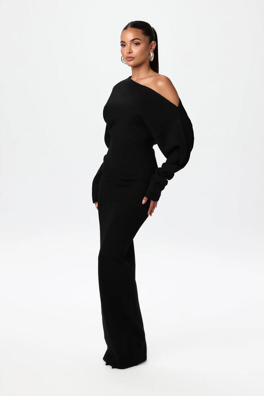 Monroe Shoulder Knit Dress