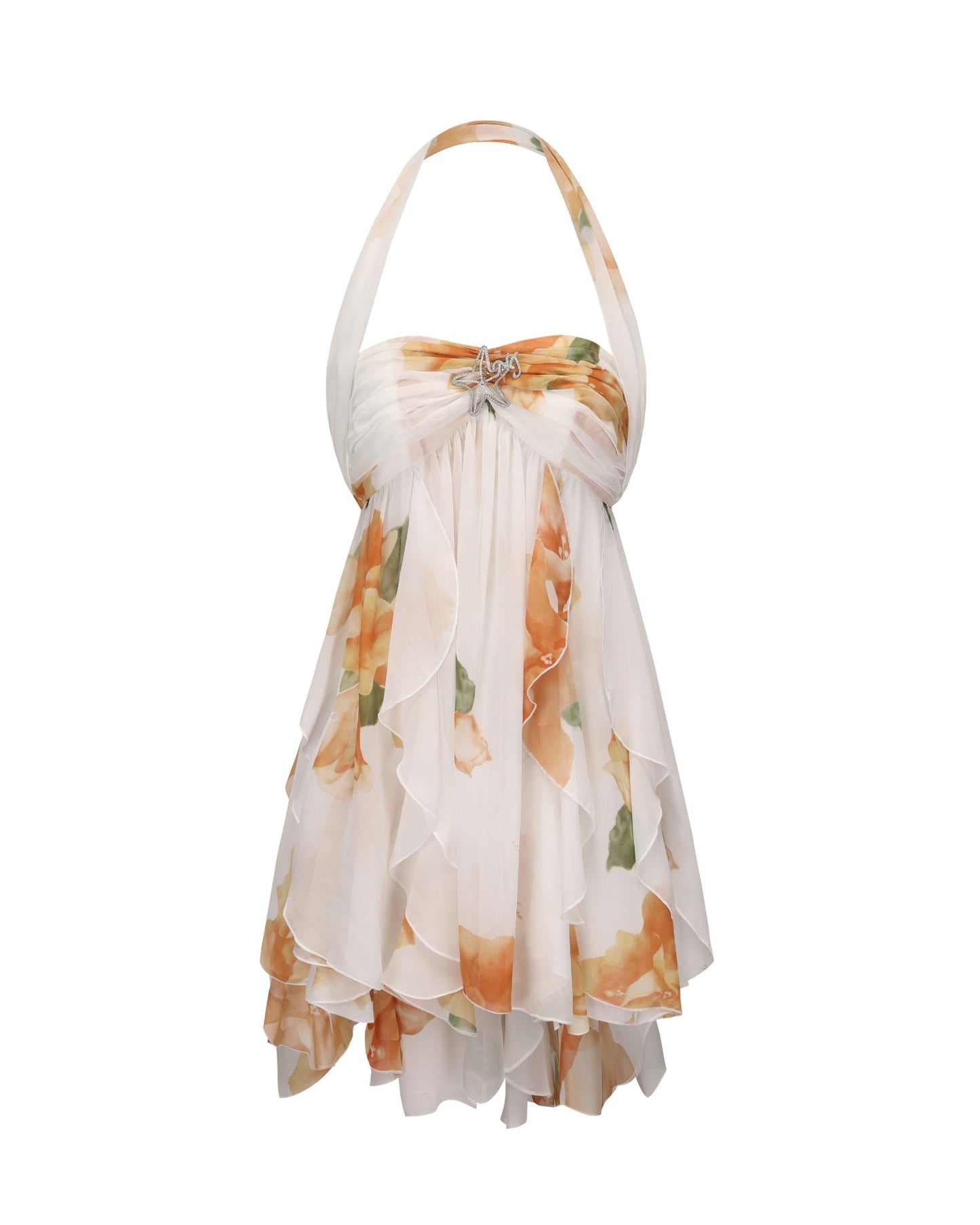 Charlotte Floral Halter Dress