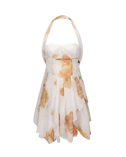 Charlotte Floral Halter Dress